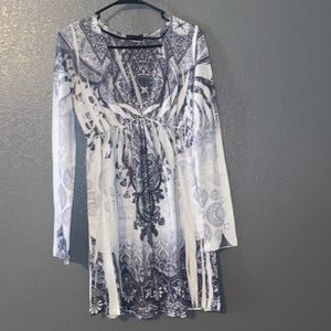 Crimson Ivy long sleeve dress